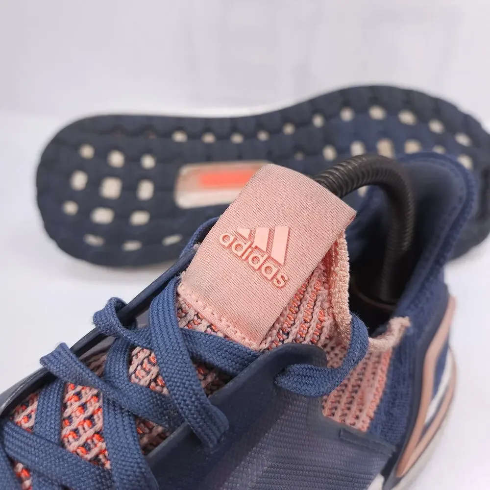 Adidas Ultraboost 19 Lace Up Athletic Training Shoe Womens Size 8 G54013 Blue